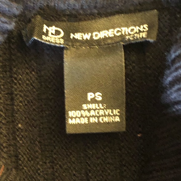 New Directions, PS , long bell sleeve, sweater knee length dress - Picture 5 of 5